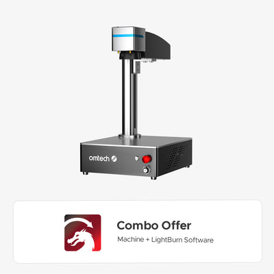 OMTech Galvo 50W Compact and Integrated Fiber Laser Marker for Metal with 5.9" x 5.9" Working Area