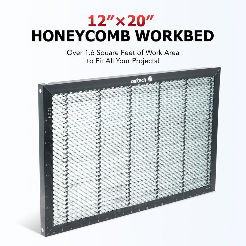 12x20 Inch Metal Honeycomb Laser Working Bed for CO2 Laser Engravers
