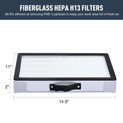 2pc Replacement HEPA Filter Pack for XL300 Fume Extractors