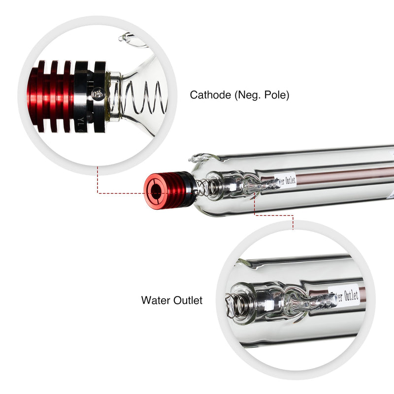 YL H Series H6 130W CO2 Laser Tube - OMTech CA