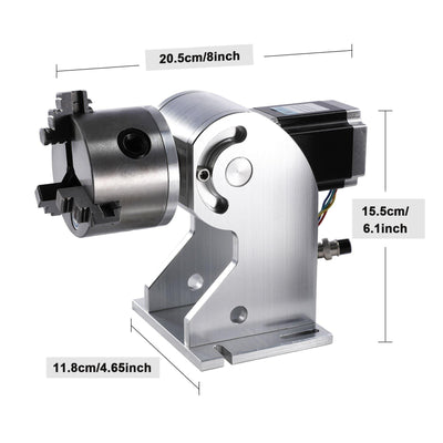80mm Rotary Axis Attachment for Laser Engraver Cutting Machine