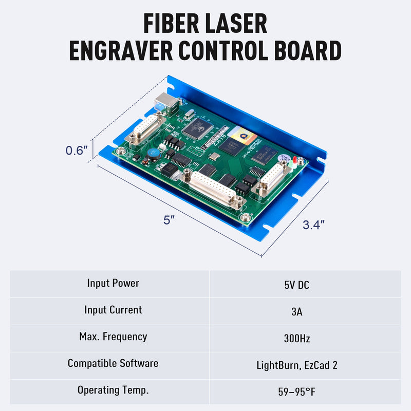 Fiber Laser Engraver Motherboard Upgrade, Replacement Control Board for Fiber Laser Engraving Marking Machines