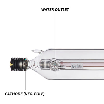 A6S CO2 Laser Tube Cathode and Water Outlet