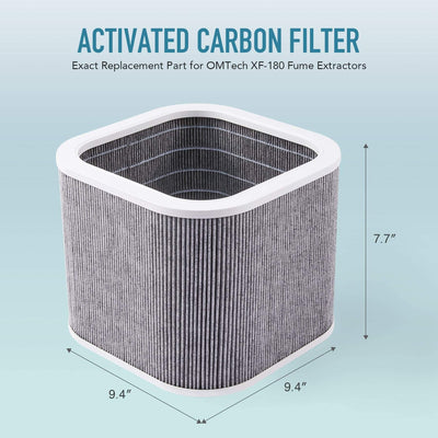 Activated Charcoal Replacement Air Filter Dimensions